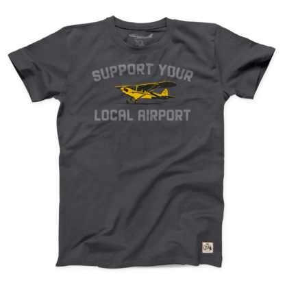 Support Your Local Airport handmade aviation shirt